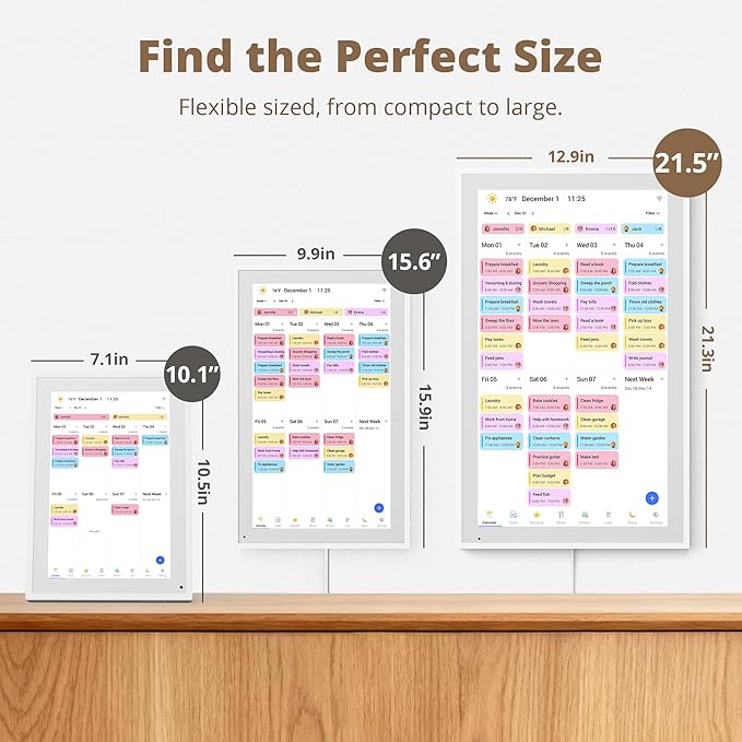 Digital Wall Calendar 21.5 Inch – Interactive Touch Screen Electronic Calendar - Image 8