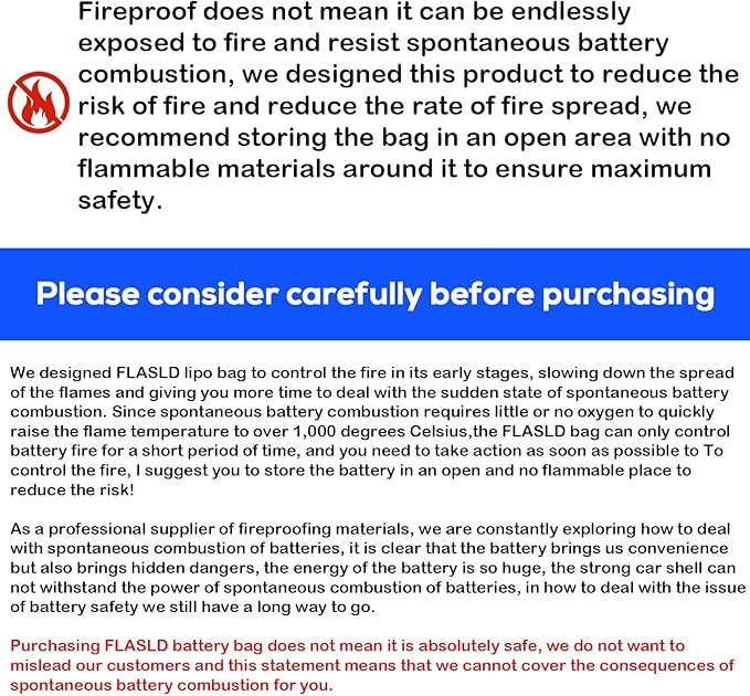 FLASLD Large Fireproof Lipo Bag - Image 7