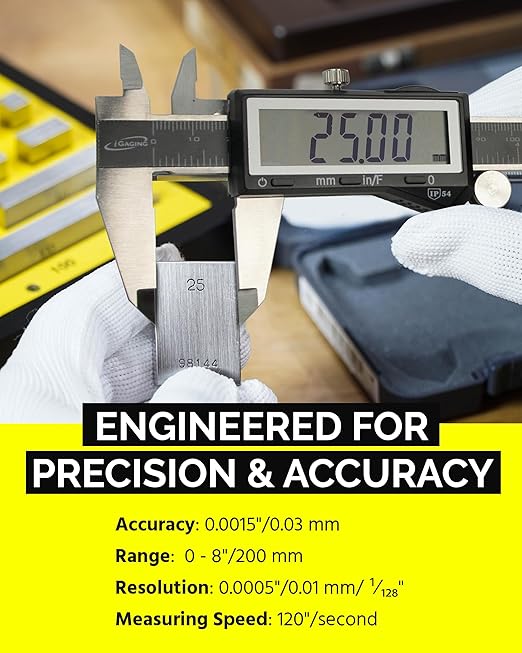iGAGING EZCal Digital Caliper 0-8"/200 mm - Image 4