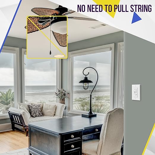 ENERLITES 3 Speed Ceiling Fan Control and LED Dimmer Light Switch, 2.5A Single - Image 5