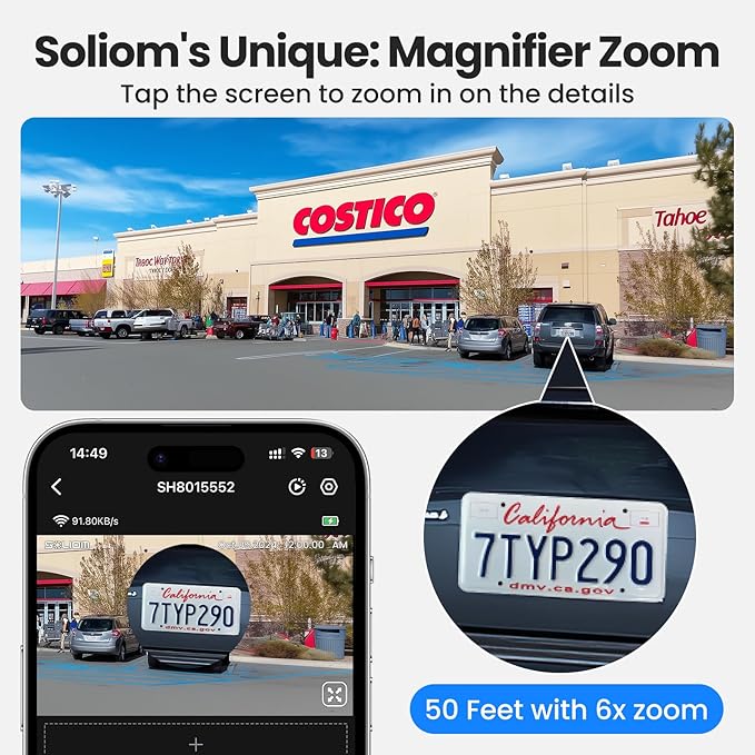 SOLIOM- True 8MP HD Security Cameras Outdoor Wireless, Add-On Camera, Solar - Image 4