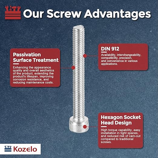 Kozelo 25pcs Socket Head Cap Screws - Image 3