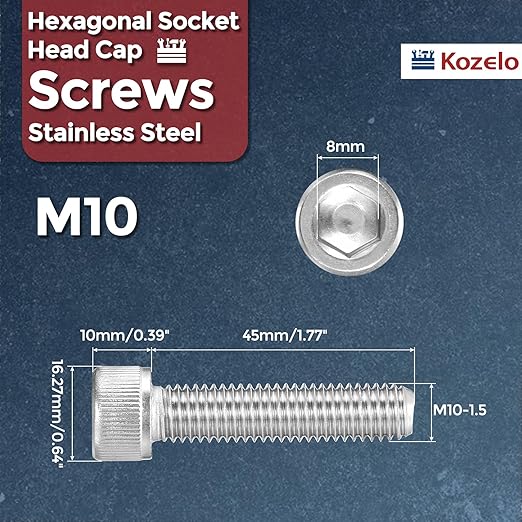 Kozelo 6pcs Socket Head Cap Screws - Image 2