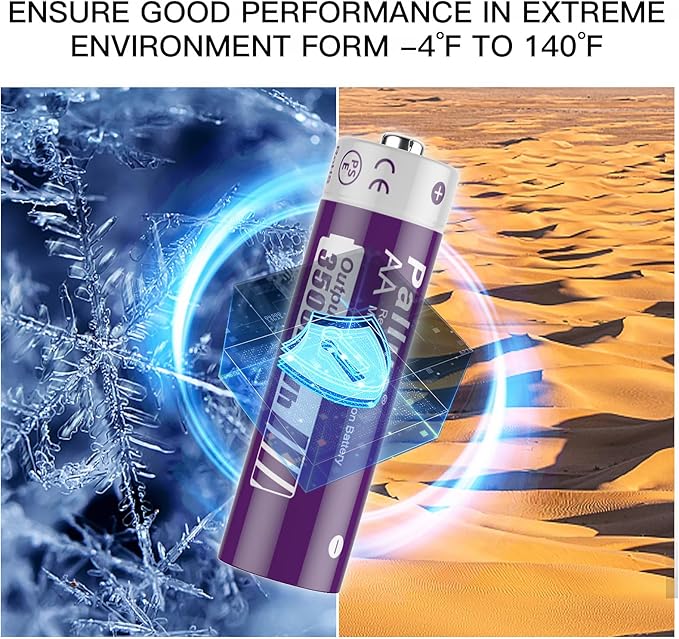 Pallus Lithium AA Rechargeable Batteries - Image 7