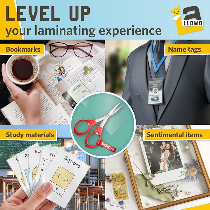Thermal Laminating Pouches, 9 x 11.5 Inches, 3 Mil Thick, 30 Pack of Glossy - Image 5