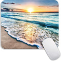 Armanza Square Mouse Pad Beach Sunset, Personalized Premium-Textured Custom by Armanza