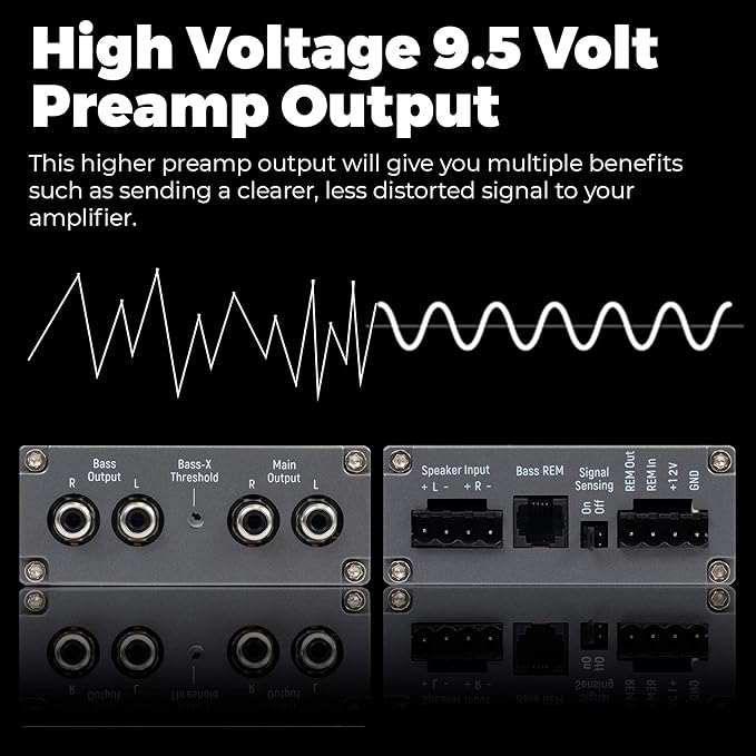 NVX XLCA2 X-Series 2-Channel Line Out Converter Digital Bass Enhancer - Image 4