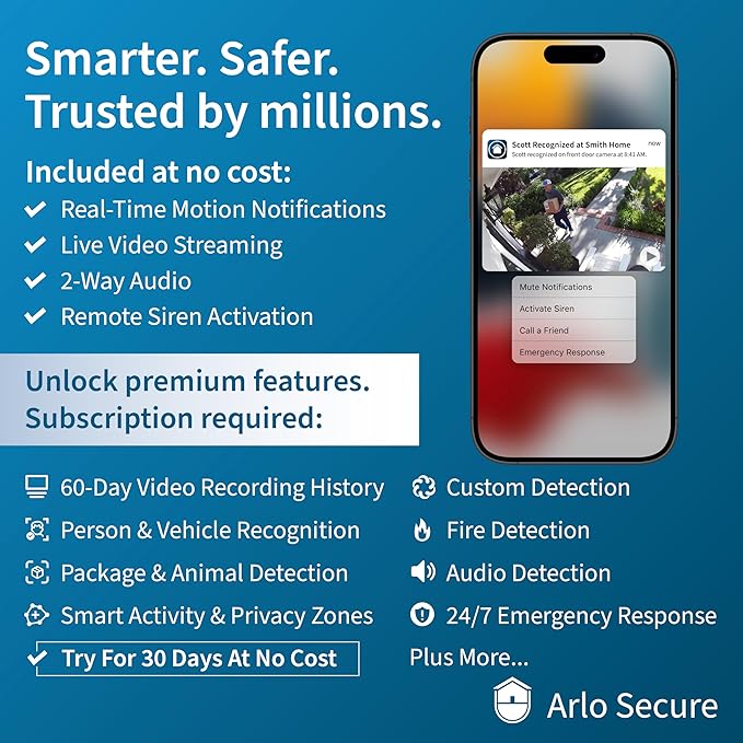 Arlo Video Doorbell 2K, Wireless or Wired Option, 2-Way Audio, Night Vision - Image 5