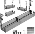 Multi-Model Under Desk Cable Management 2 Pack Metal Under Desk Wire Management by SEYHAKI