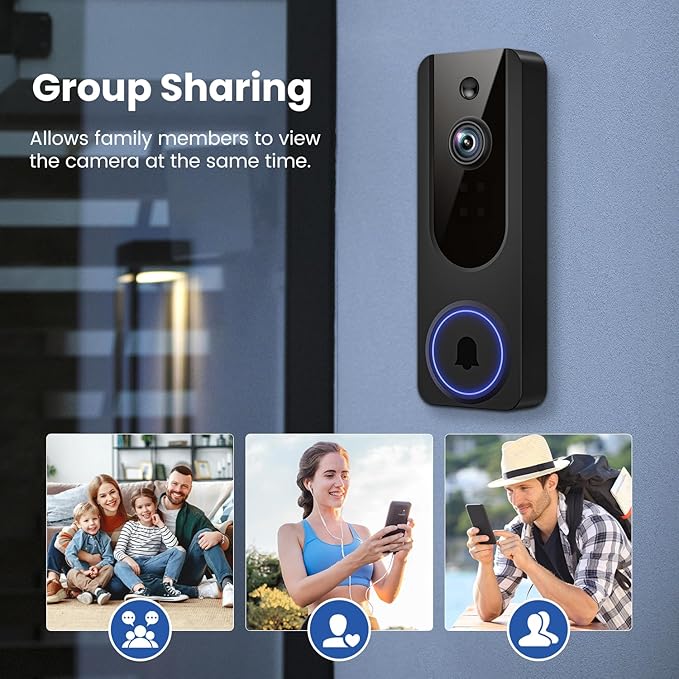 VanaOrbi 1080p WiFi Video Doorbell Camera Wireless, Battery Powered, AI Human - Image 6