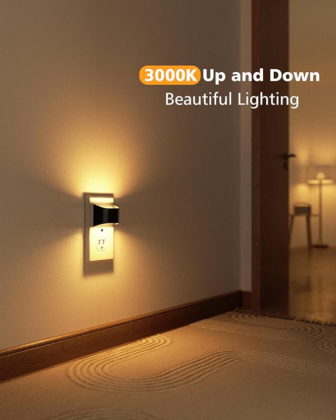 VOLISUN Night Lights Plug into Wall, 6 Pack Up and Down LED Night Light - Image 2