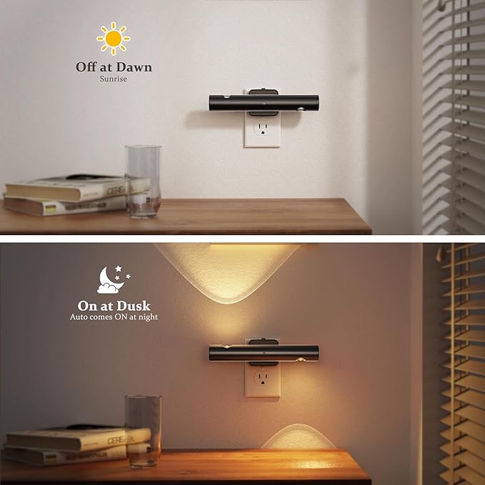 JandCase LED Night Light, Modern Night Lights Plug into Wall, Soft White 3000K - Image 3