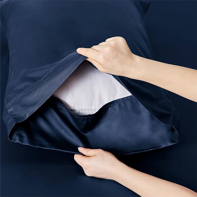 Bedsure Queen Sheet Set, Rayon Derived from Bamboo, Cooling Sheets, Breathable - Image 6
