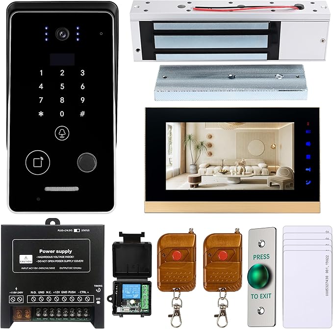 Smart Home 7-Inch Video Intercom Doorbell System by NCLTHS