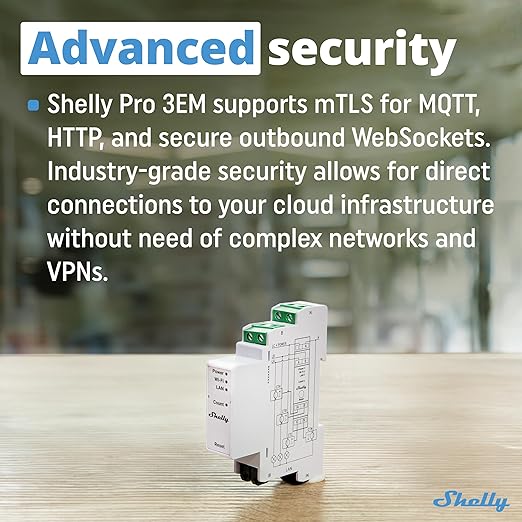 Shelly Pro 3EM | Wi-Fi & LAN, 3-Phase Smart Energy Meter | 2-Way Consumption | - Image 7