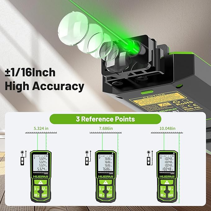 Huepar 330FT Green Laser Measuring Tool - Image 4
