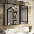 ISKM Black Metal Framed Bathroom Mirror by ISKM-IStillKeepMovin