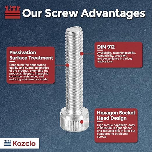 Kozelo 20pcs Socket Head Cap Screws - Image 3