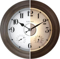 CLXEAST 24 Inch LED Illuminated Outdoor Clocks Waterproof by CLXEAST