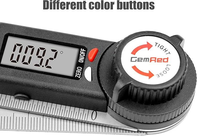 GemRed 82305 Digital Angle Finder Protractor-Stainless steel - Image 2