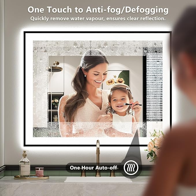 YEELAIT 36x36 Inch LED Bathroom Mirror - Image 6
