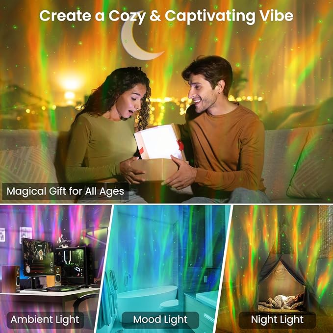 HUMIIEYE Galaxy Projector with Bluetooth Speaker, Night Light Star Projector - Image 5