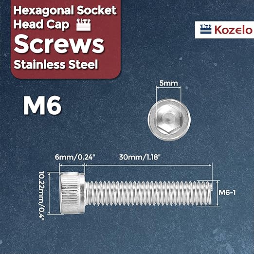 Kozelo 25pcs Socket Head Cap Screws - Image 2