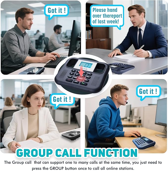 UniTalk Wireless Intercoms for Home & Office, Two-Way Real-time Full-Duplex - Image 3