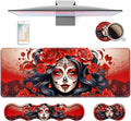 4 in 1 Ergonomic Keyboard Wrist Rest & Mouse Pad Wrist Rest Set, Large XXL by Unknown