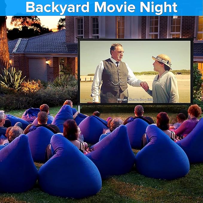 Projector Screen and Stand, JWSIT 120 inch Outdoor Movie Screen-Upgraded 3 - Image 5