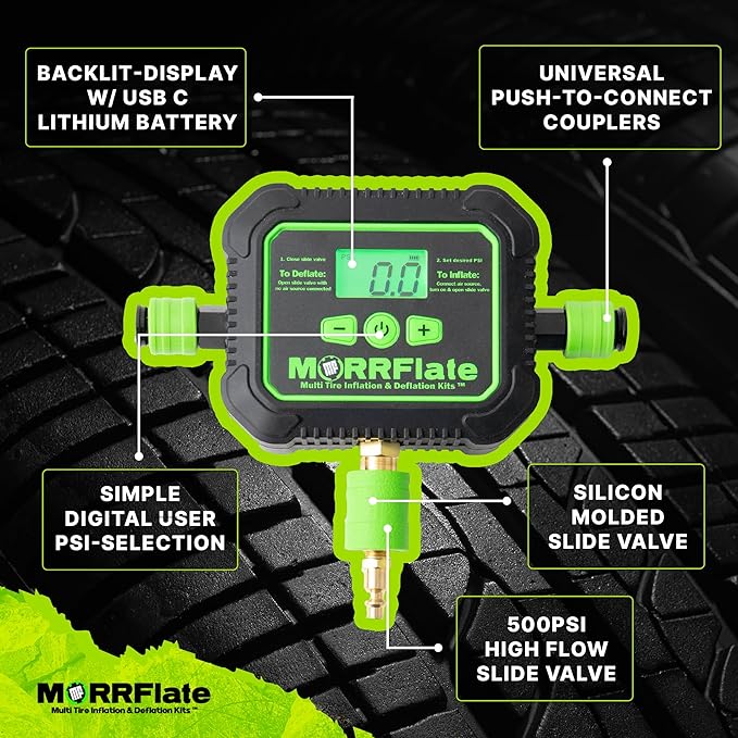MORRFlate Air Hub + Air Hub Hoses Quad 125" Wheelbase 4 Tire Inflation - Image 3