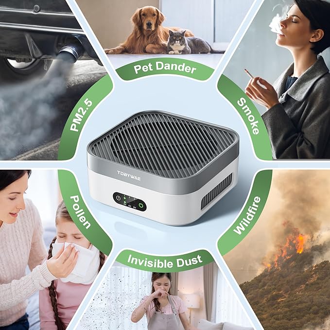 TDBYWAE Air Purifier for Home – True HEPA Filter for Pets, Smoke & Allergies | - Image 4