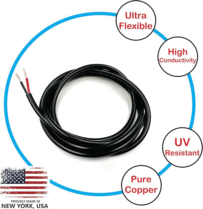 NATIONAL Wire & Cable – 22 AWG 2-Conductor Premium Copper Wire, 25 ft, Stranded - Image 5