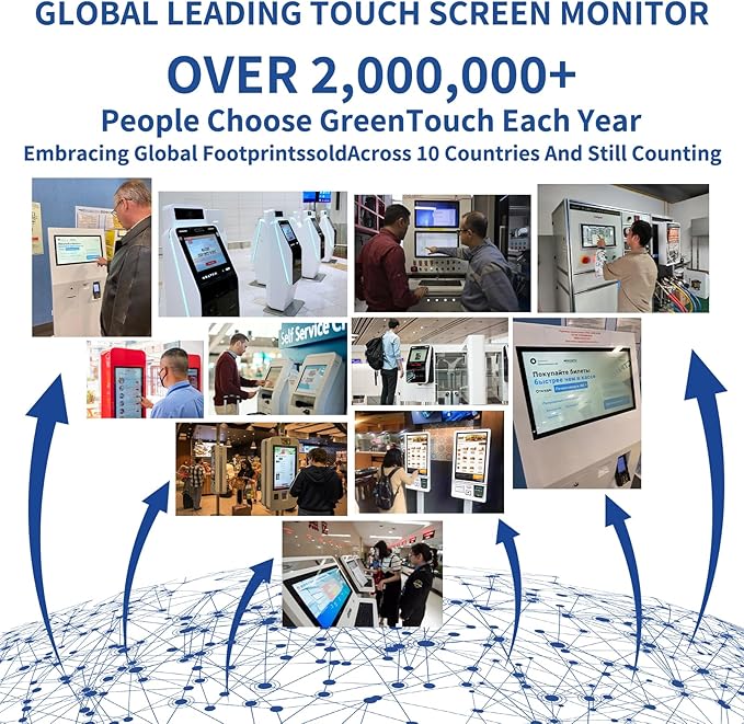 GreenTouch 19 inch Ultra Slim Touch Open Frame Monitor, HDMI/VGA/DVI Interface - Image 8