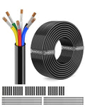 NAOEVO 14 Gauge Wire 6 Conductor Electrical Wire, 14 AWG Stranded PVC Cord by NAOEVO