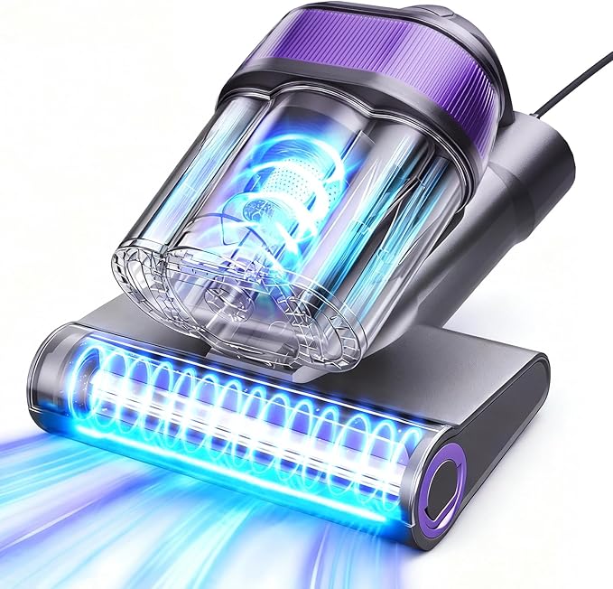 LED Display Mattress Vacuum Cleaner, 18Kpa Bed Vacuum Cleaner by SimpleDeluxe
