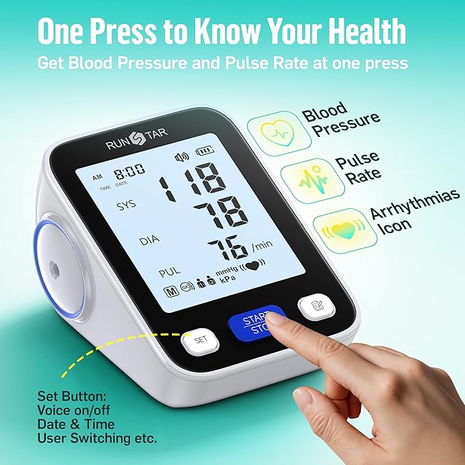 RunStar Upper Arm Blood Pressure Monitor - Image 3