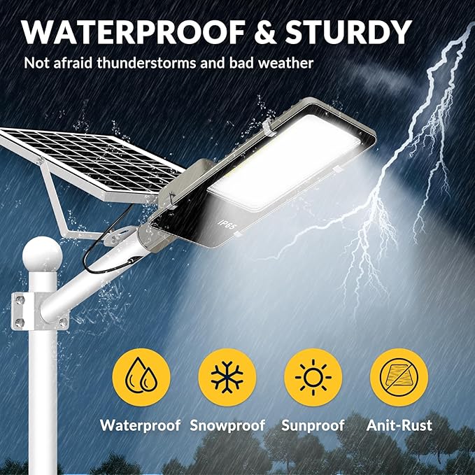 LYKENTOR Solar Lights Outdoor Waterproof IP65: 10000mAH Solar Street Light - Image 7