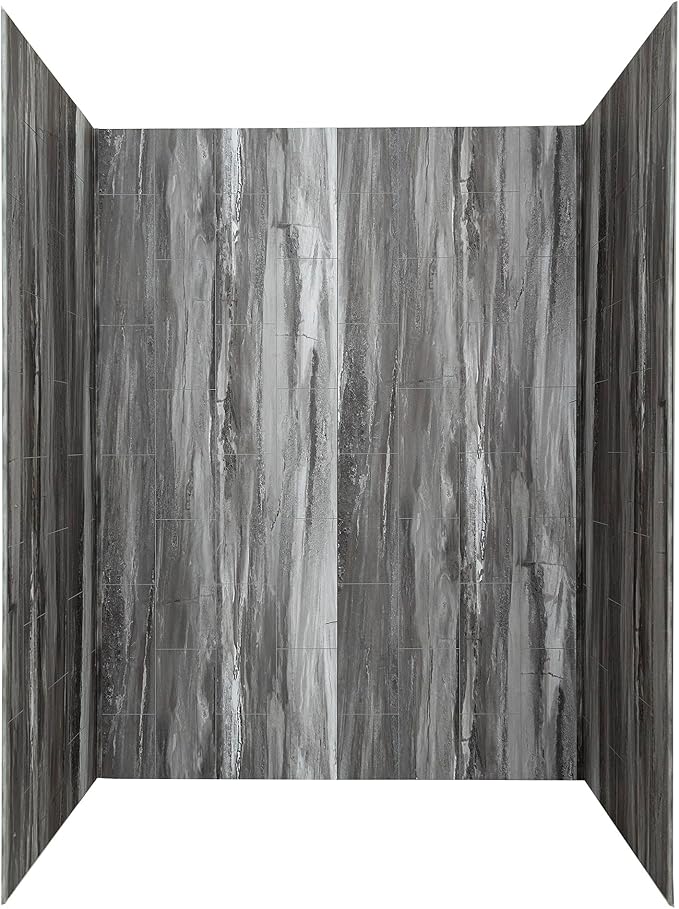 Palisade 78in x 60in x 36in Waterproof Vinyl Shower Surround Kit by PalisadeWallTilesandPlanks