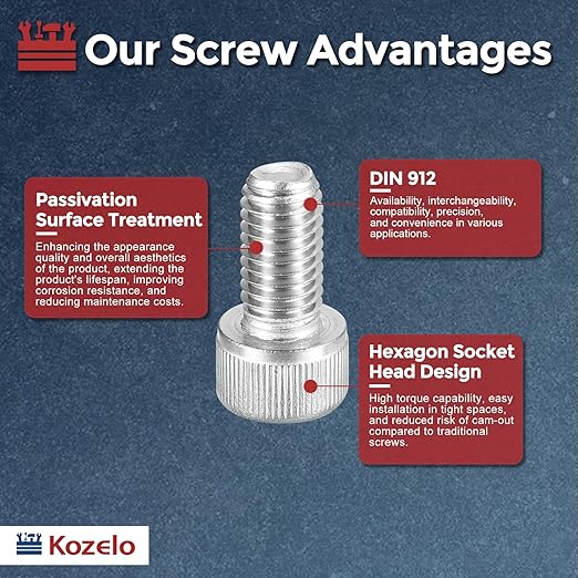 Kozelo 10pcs Socket Head Cap Screws - Image 3