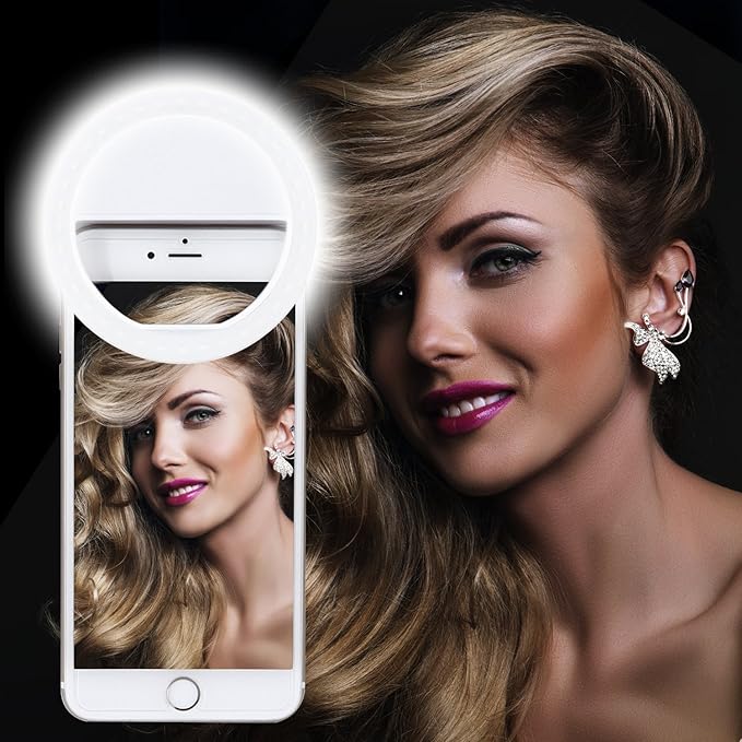 XINBAOHONG Selfie Ring Light Rechargeable Portable Clip-on Selfie Fill Light - Image 7