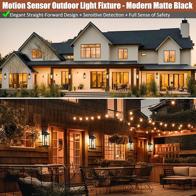 Roravilila 1-Pack 18 Inch Motion Sensor Front Porch Light IP65 Waterproof - Image 5
