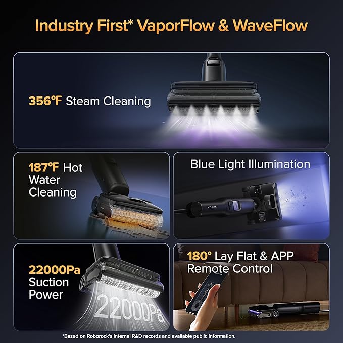 roborock F25 Ultra Steam Wet Dry Vacuum Cleaner, 356°F Steam Mop & 187°F Hot - Image 2