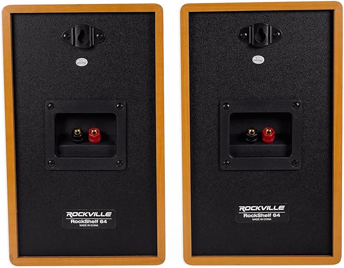 Rockville Pair RockShelf 68C V2 400W Wood 6.5" Bookshelf Speakers, 8 Ohm - Image 4