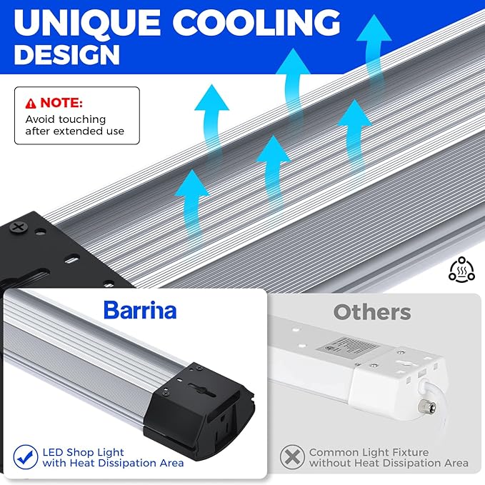 Barrina BS84 LED Shop Lights for Workshop 4FT, 6500K Utility Shop Lights - Image 9