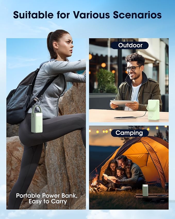 Portable Charger Power Bank 70000mAh, 22.5W Fast Charging USB C Battery Pack - Image 8