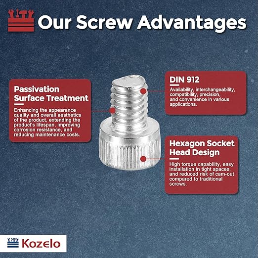 Kozelo 25pcs Socket Head Cap Screws - Image 3