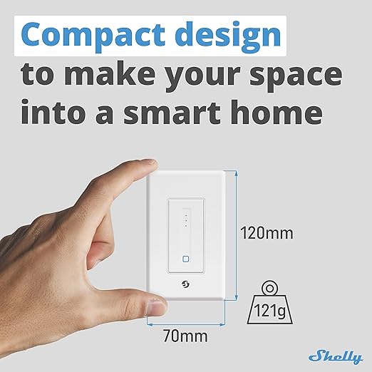 Shelly Plus Wall Dimmer UL | WiFi Smart Wall Dimmer Switch | Home Automation | - Image 7
