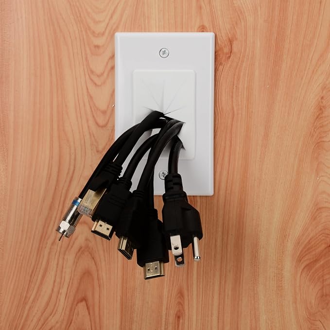 Kebulldola 1 Gang Wall Plate Cable Pass Through - Image 5