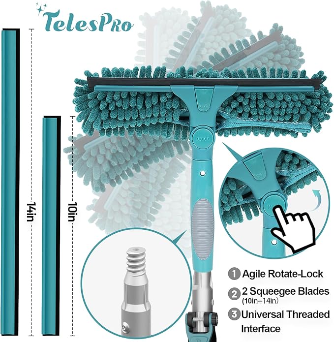 TelesPro 30 Feet High Reach Window Squeegee - Image 2